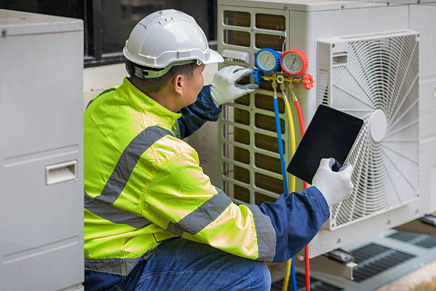 Professional Hvac technician working in Adamstown, MD